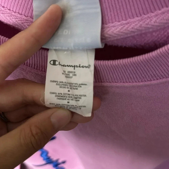 Size M Reverse Weave Champion Crew Neck with vertical logo slightly cropped fit - Picture 3 of 4